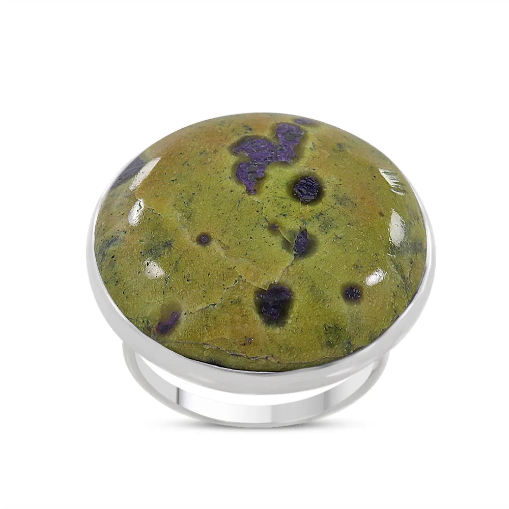 Ocean Jasper Statement Silver Ring