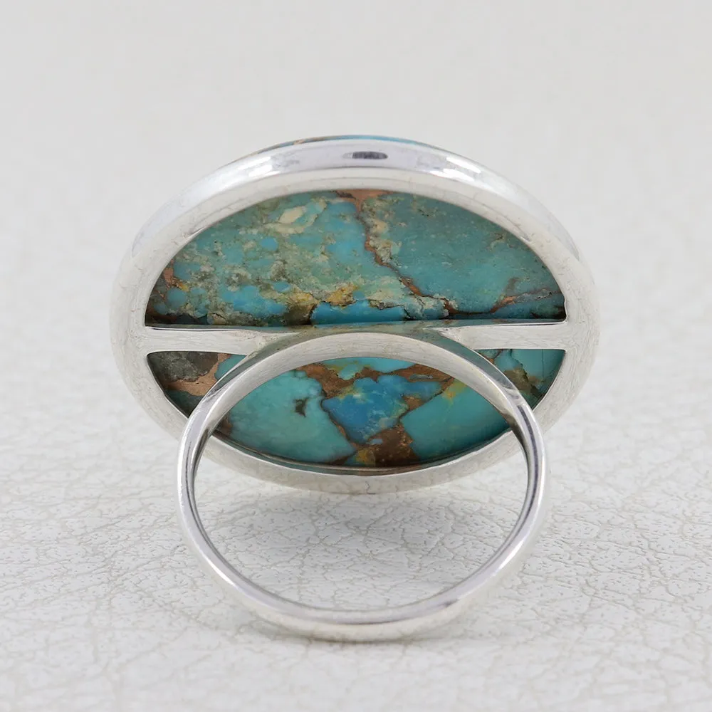 Ocean Jasper Statement Silver Ring