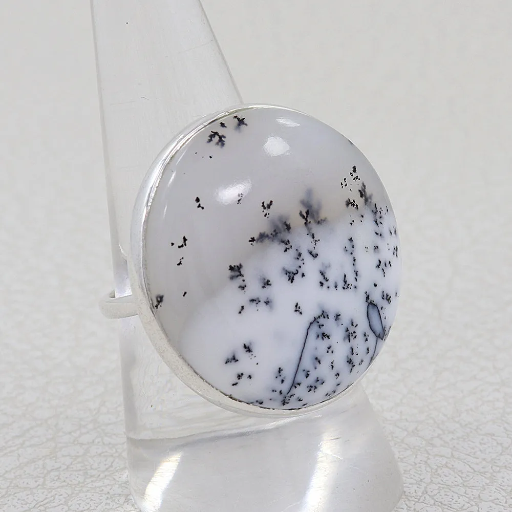 Ocean Jasper Statement Silver Ring