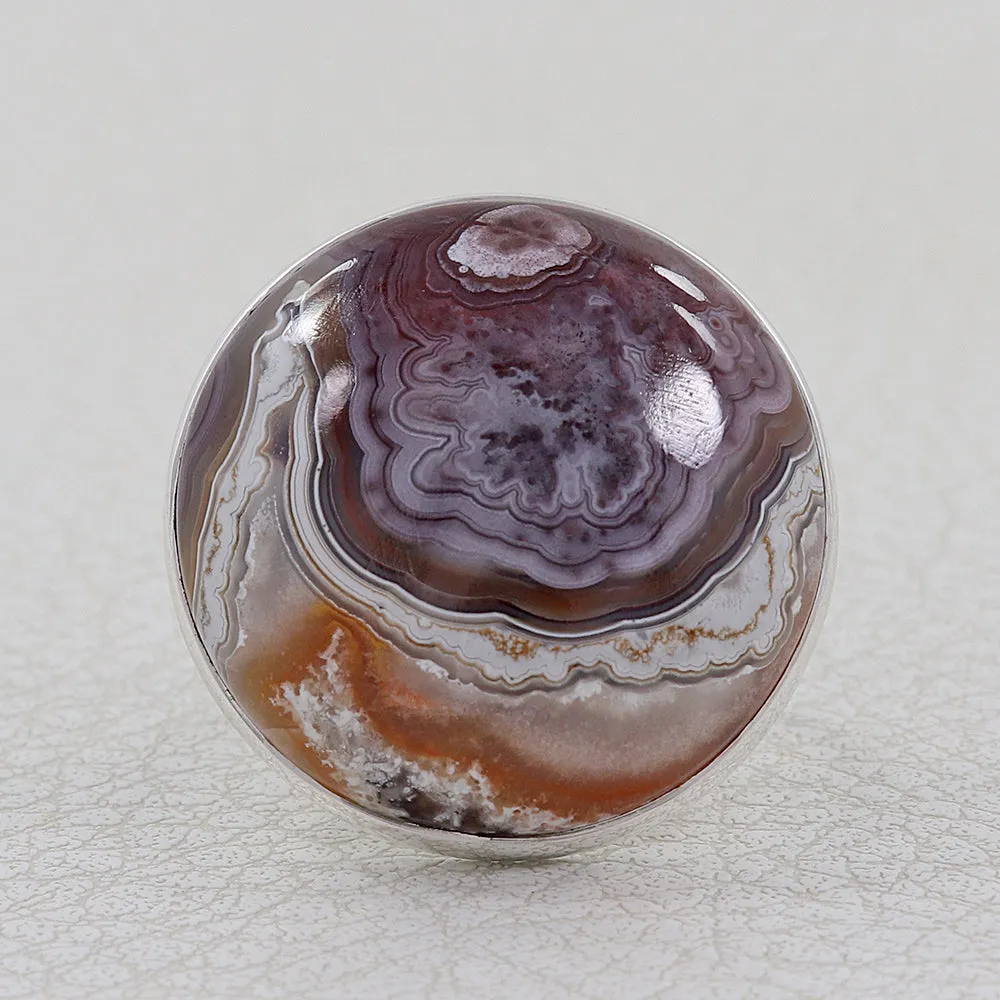 Ocean Jasper Statement Silver Ring