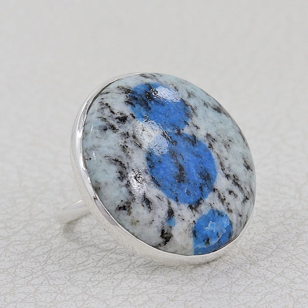 Ocean Jasper Statement Silver Ring