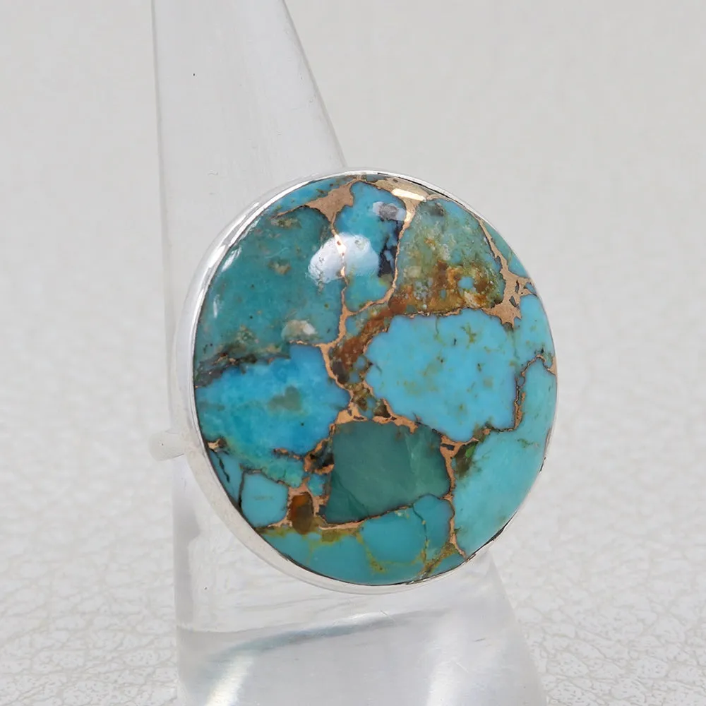 Ocean Jasper Statement Silver Ring