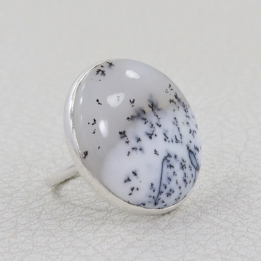 Ocean Jasper Statement Silver Ring