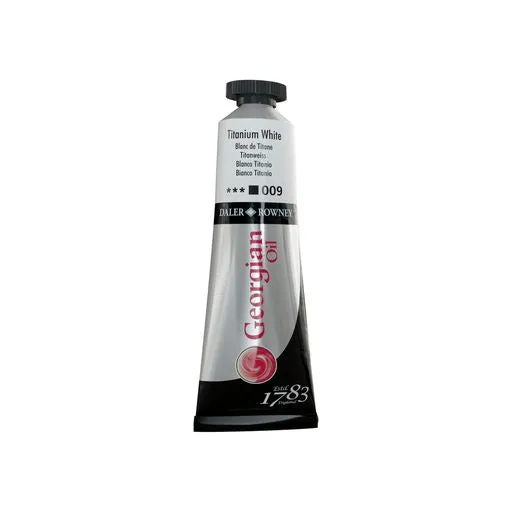 OIL PAINT – Daler Rowney GEORGIAN – 38ml Tube -	Titanium White