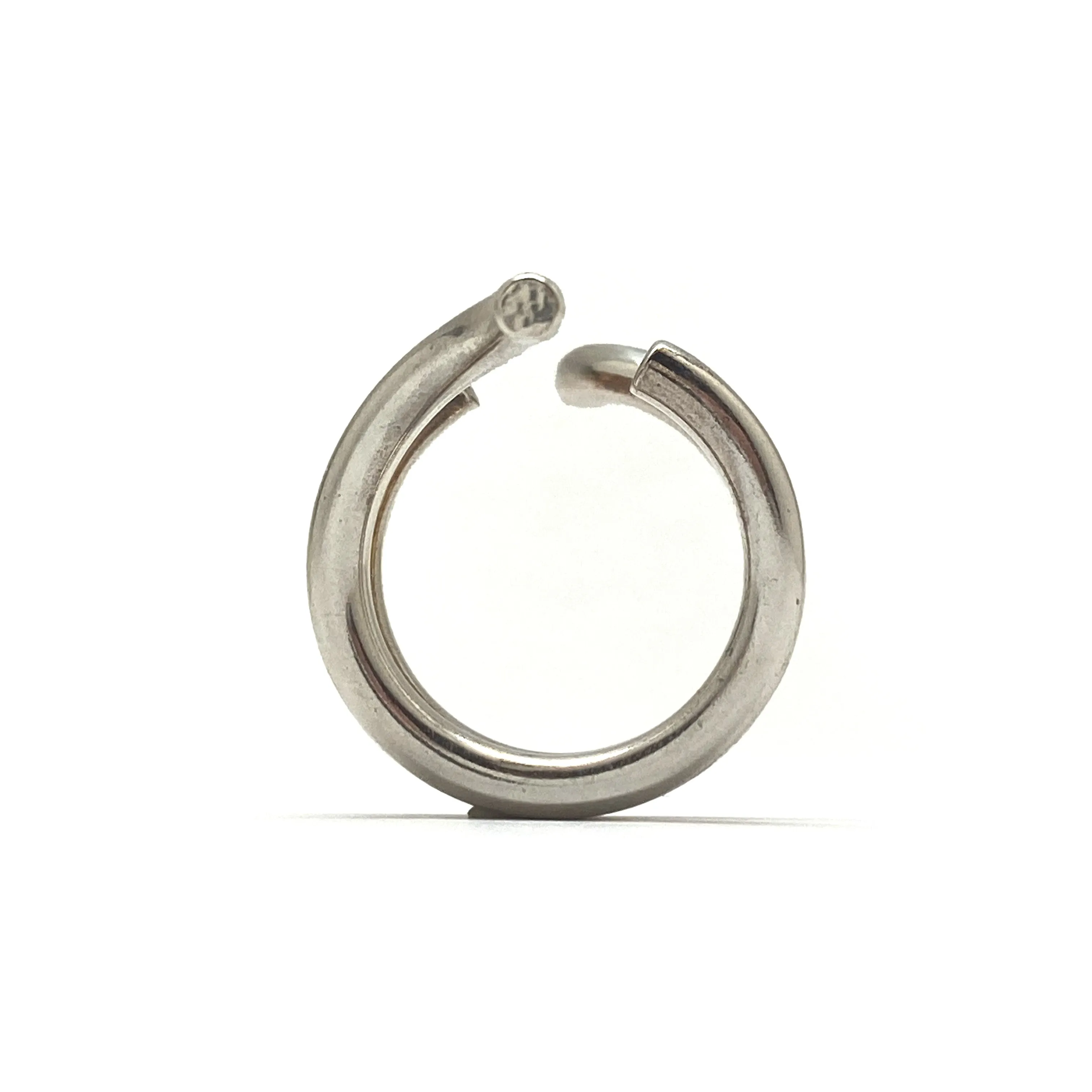 Open Faced Silver Ring