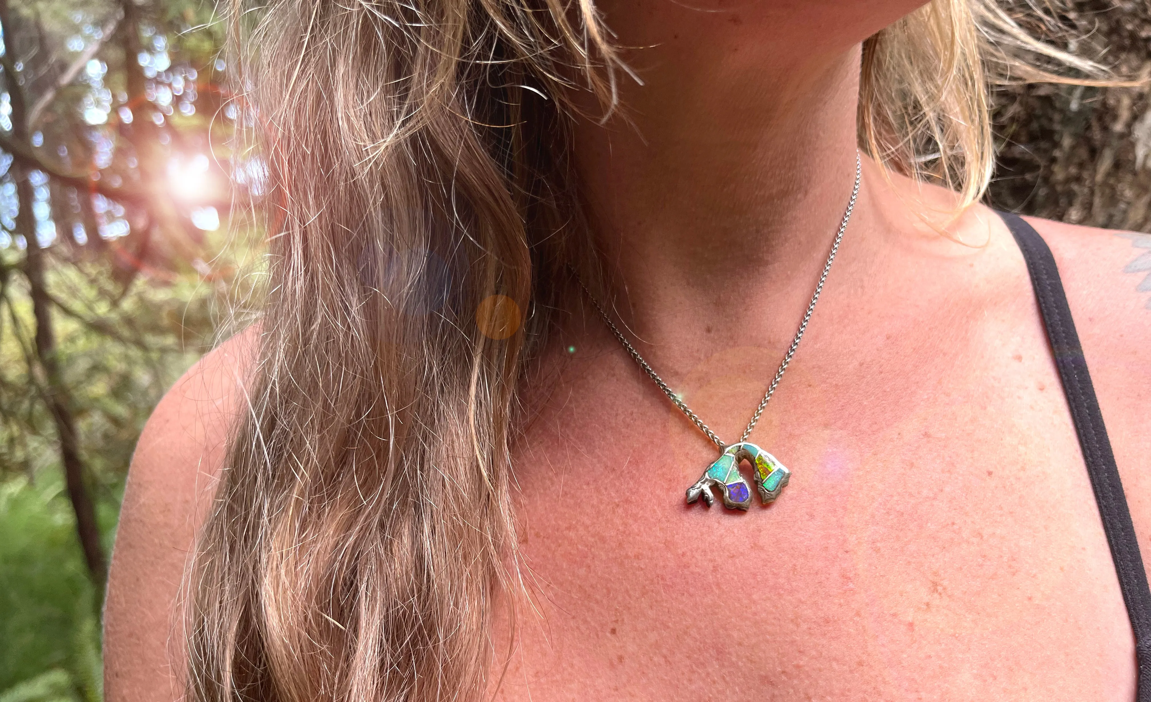 Orcas Island Inlay Necklace