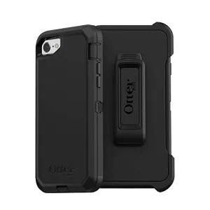 OTTERBOX DEFENDER SERIES Case for iPhone SE (2nd Gen - 2020) & iPhone 8/7 (NOT PLUS) - Retail Packaging - BLACK