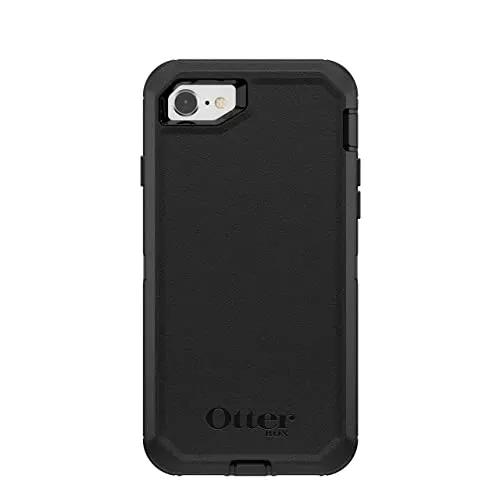 OTTERBOX DEFENDER SERIES Case for iPhone SE (2nd Gen - 2020) & iPhone 8/7 (NOT PLUS) - Retail Packaging - BLACK