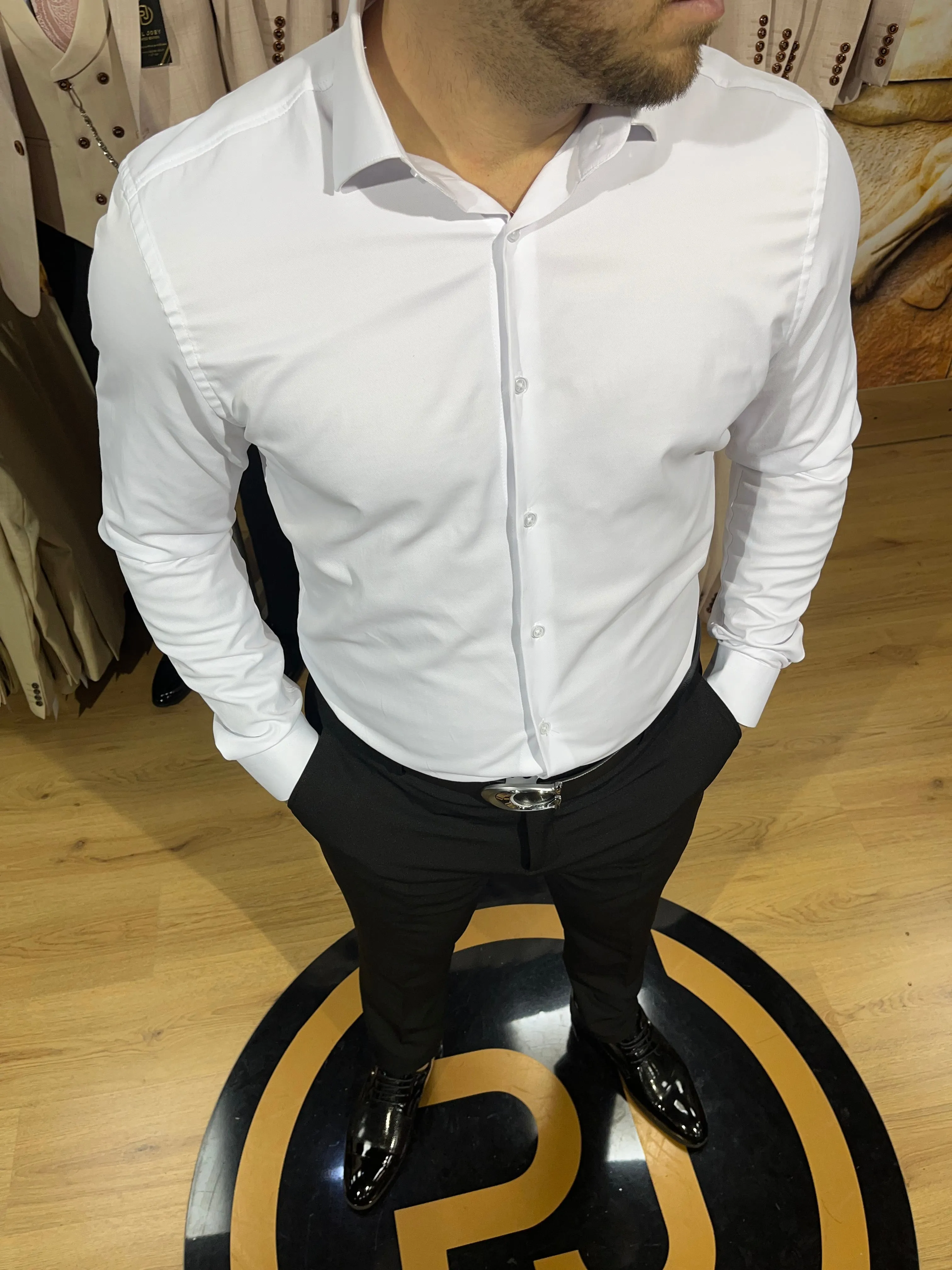 Pal Joey Premium L/S Shirt - White