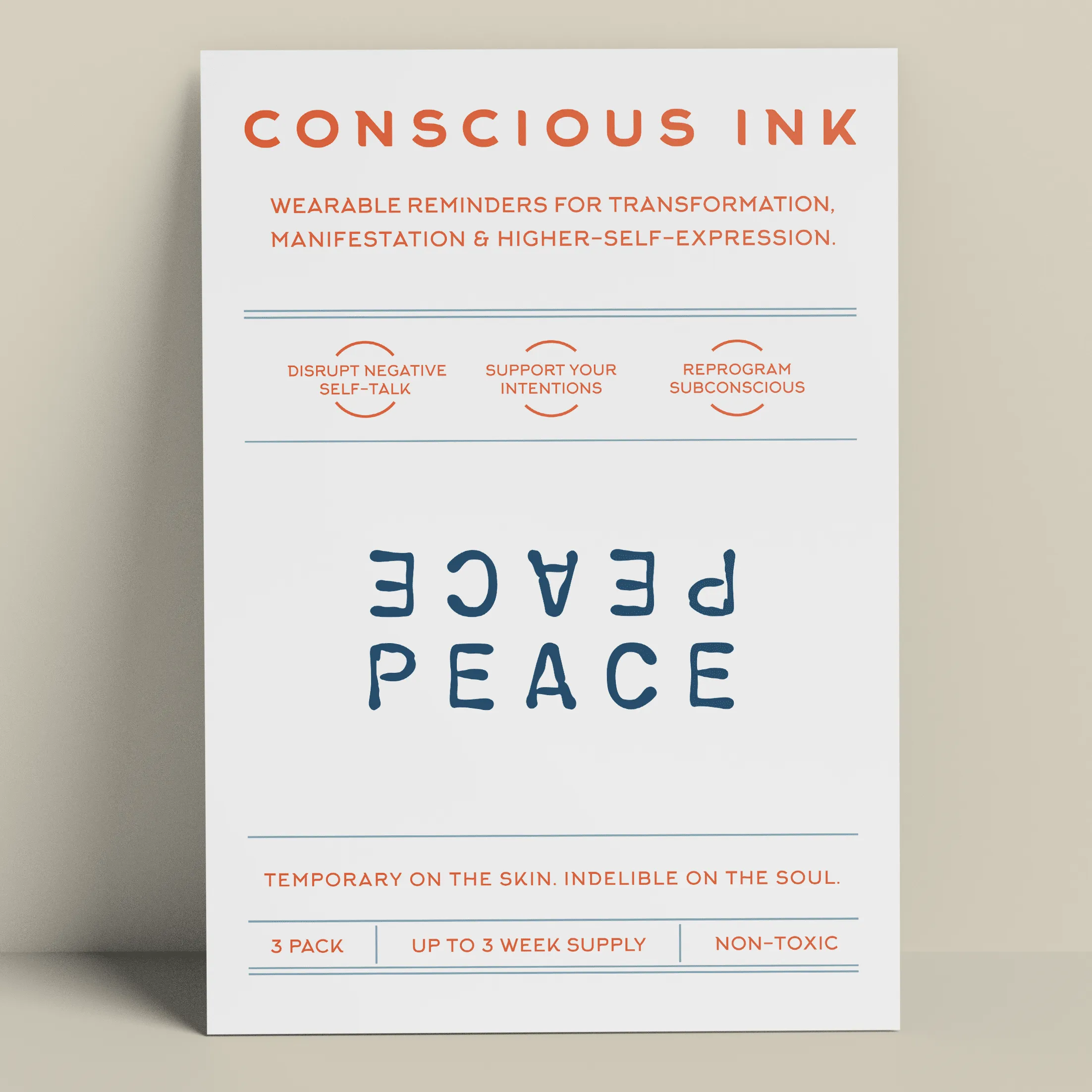 PEACE PEACE Manifestation Tattoo