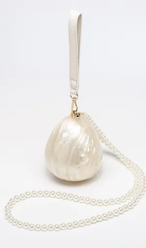Pearl Strap Egg Bag
