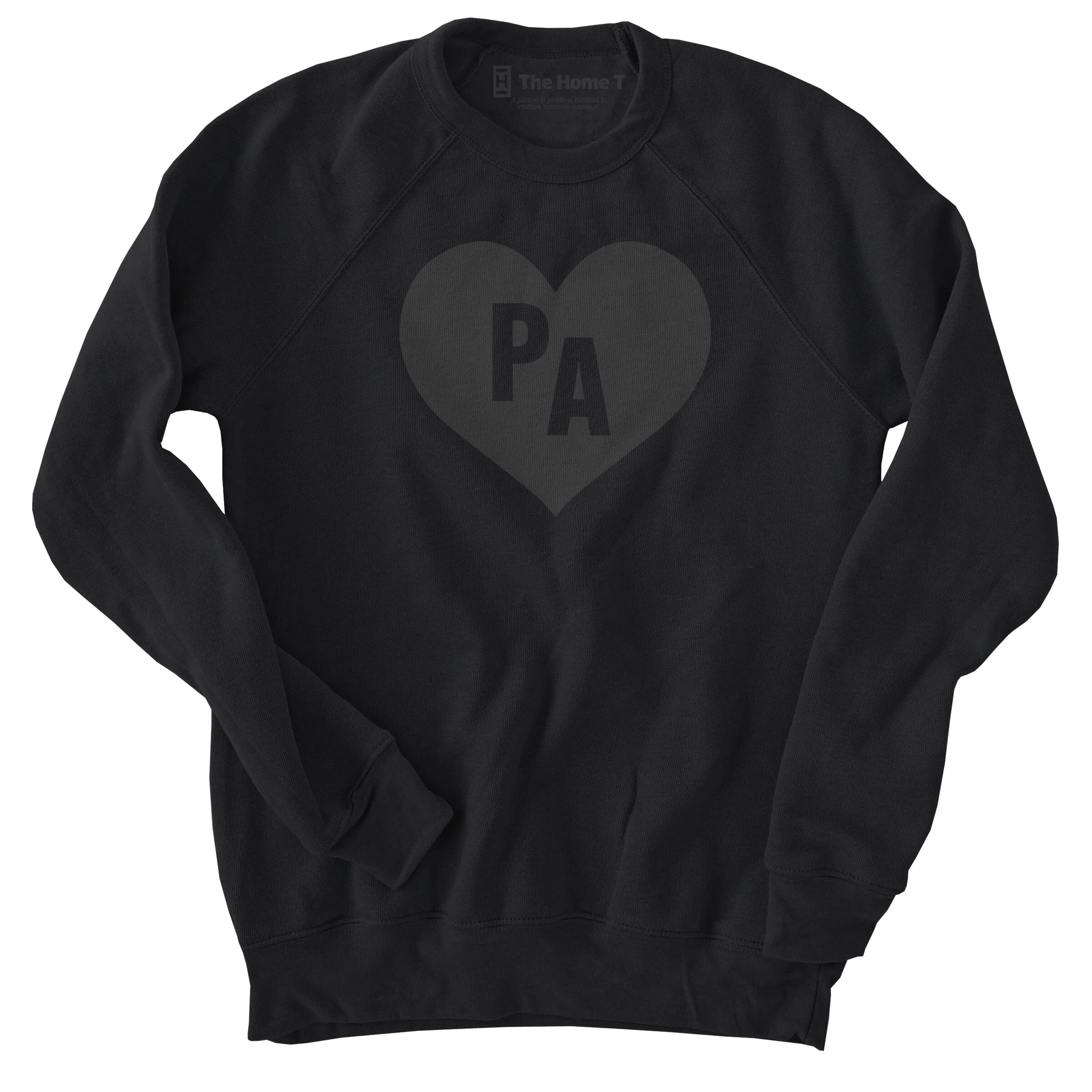 Pennsylvania Black on Black Heart