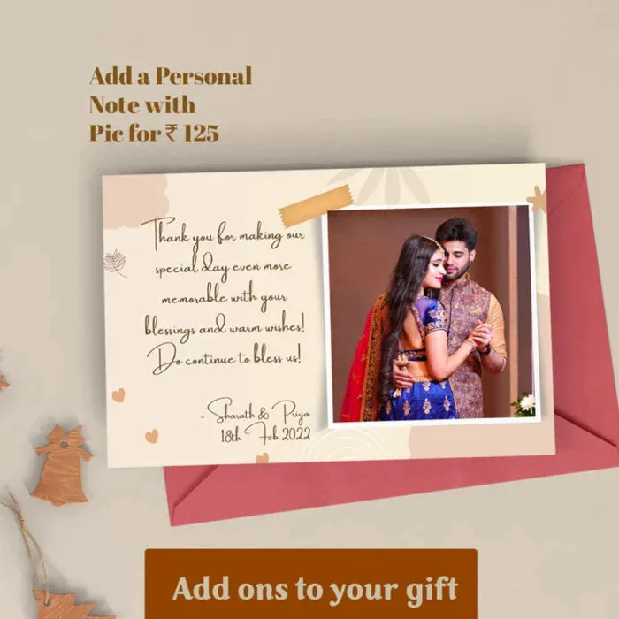 Personalized Couple's Combo : Mini Makeup Kit & Men's Wallet-Olive green