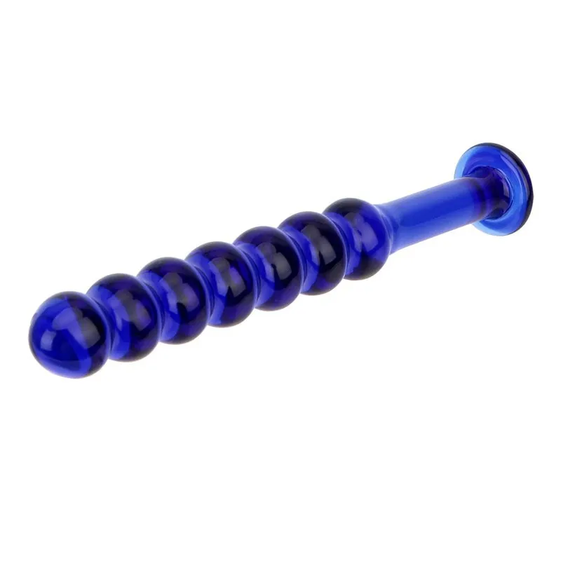 Plug Anal en Verre Chrystalino Classy Bleu