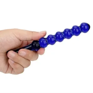 Plug Anal en Verre Chrystalino Classy Bleu
