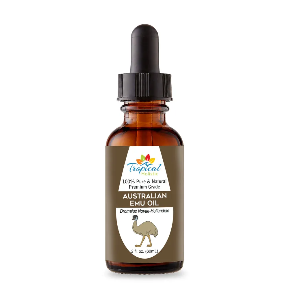 Pure 100% Australian 6X Refined Premium Emu Oil 2 oz