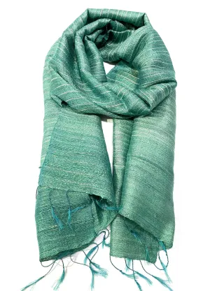 RAW SILK SCARF