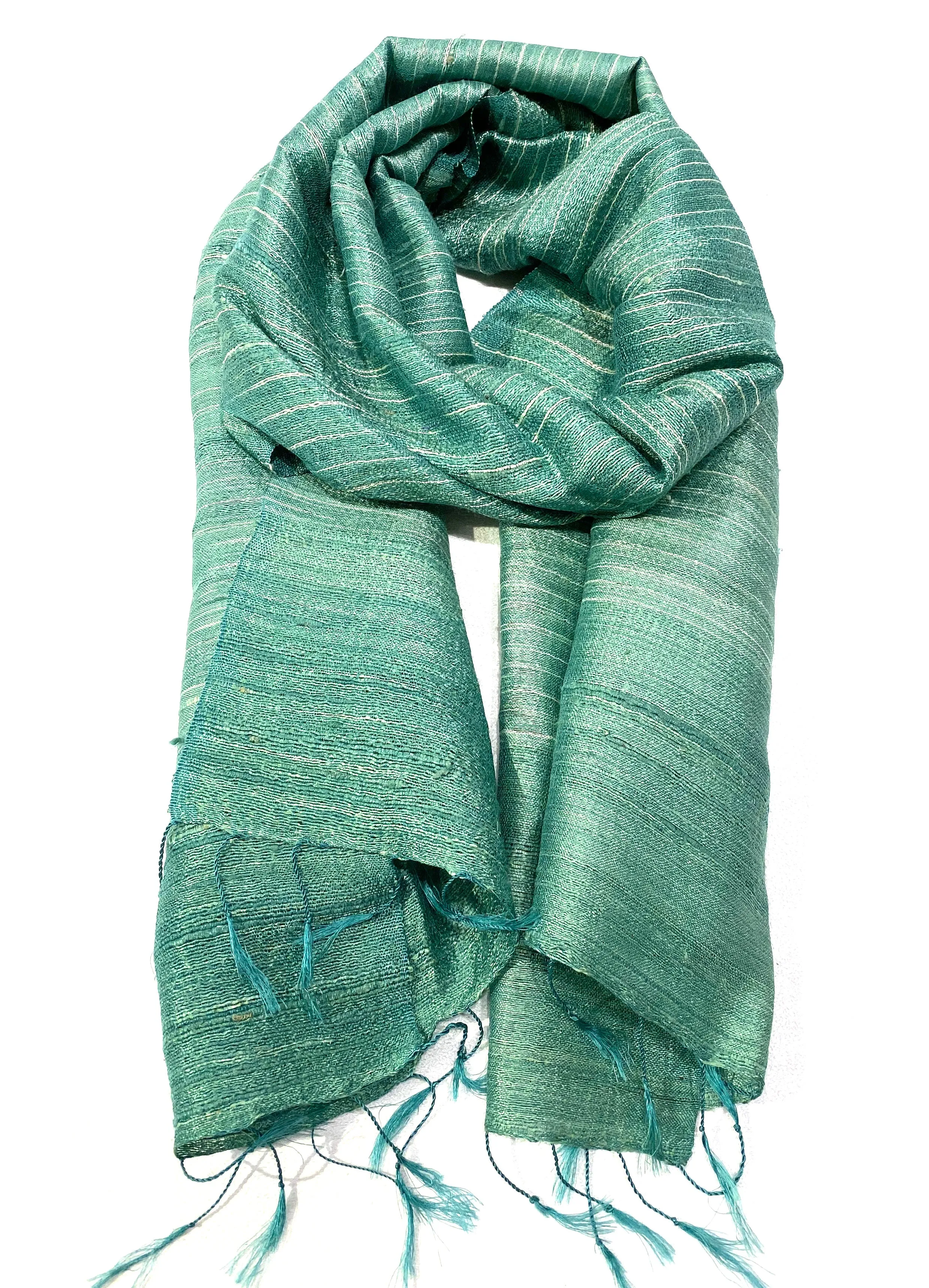 RAW SILK SCARF
