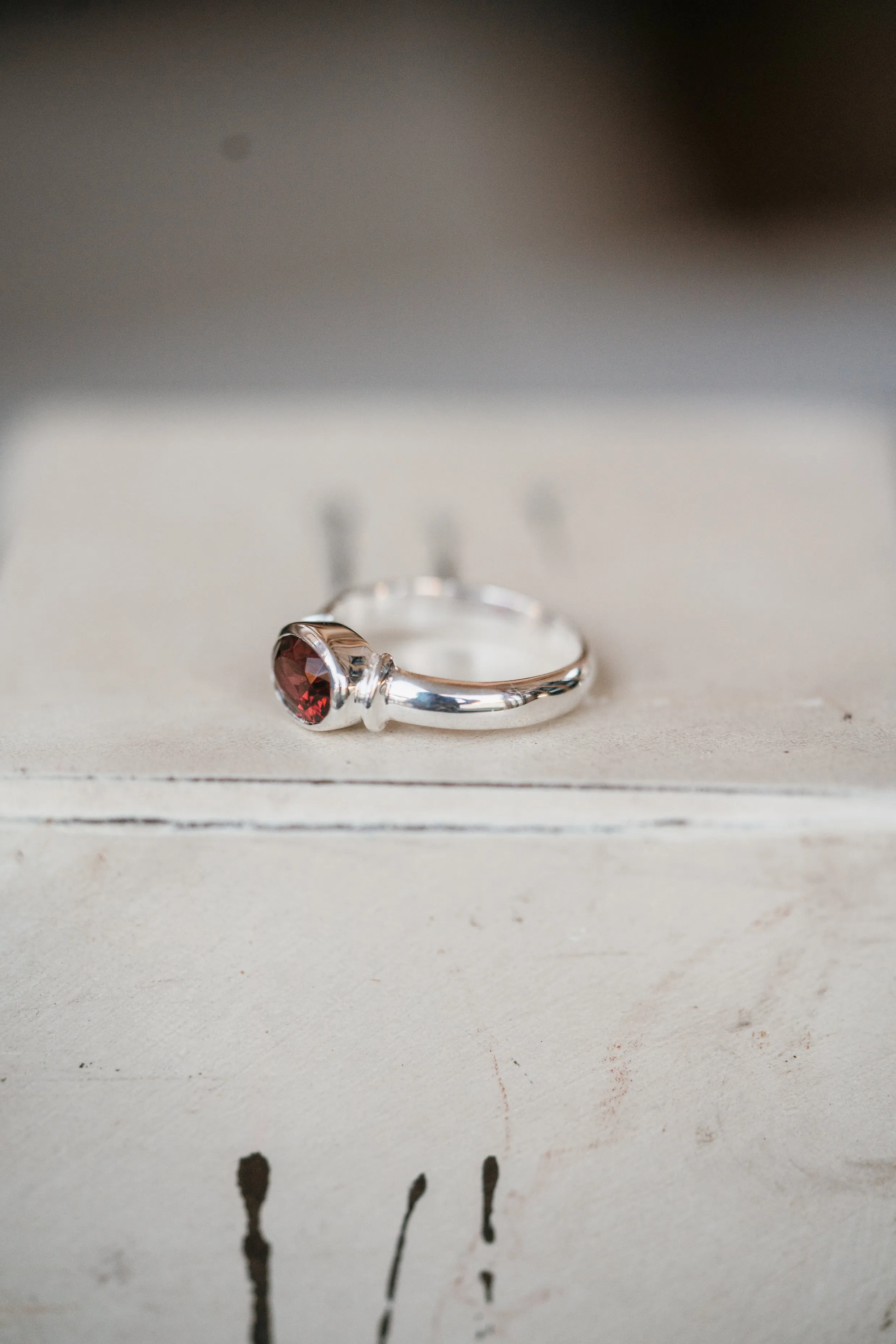 Red Robbie Ring | Red Garnet