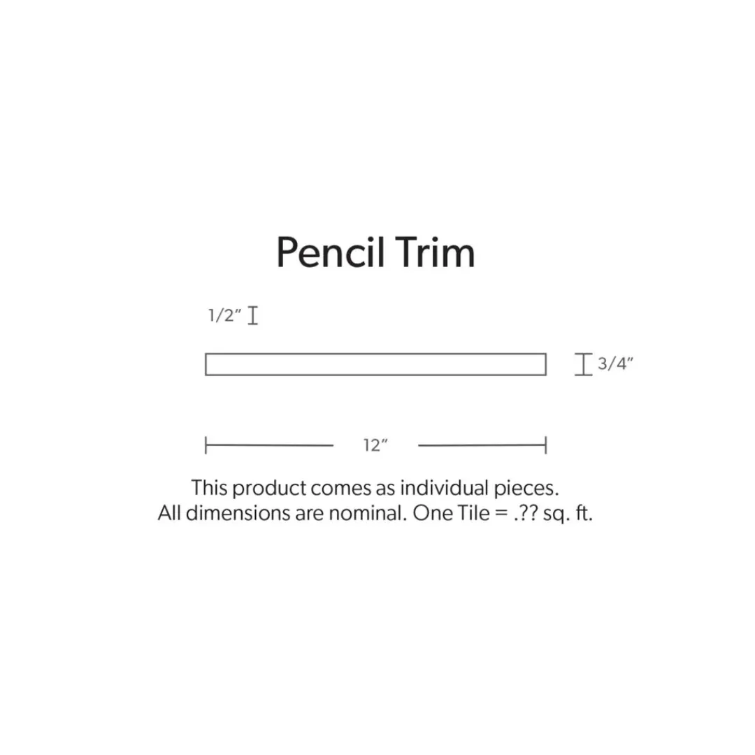 RICE WHITE, PENCIL TRIM