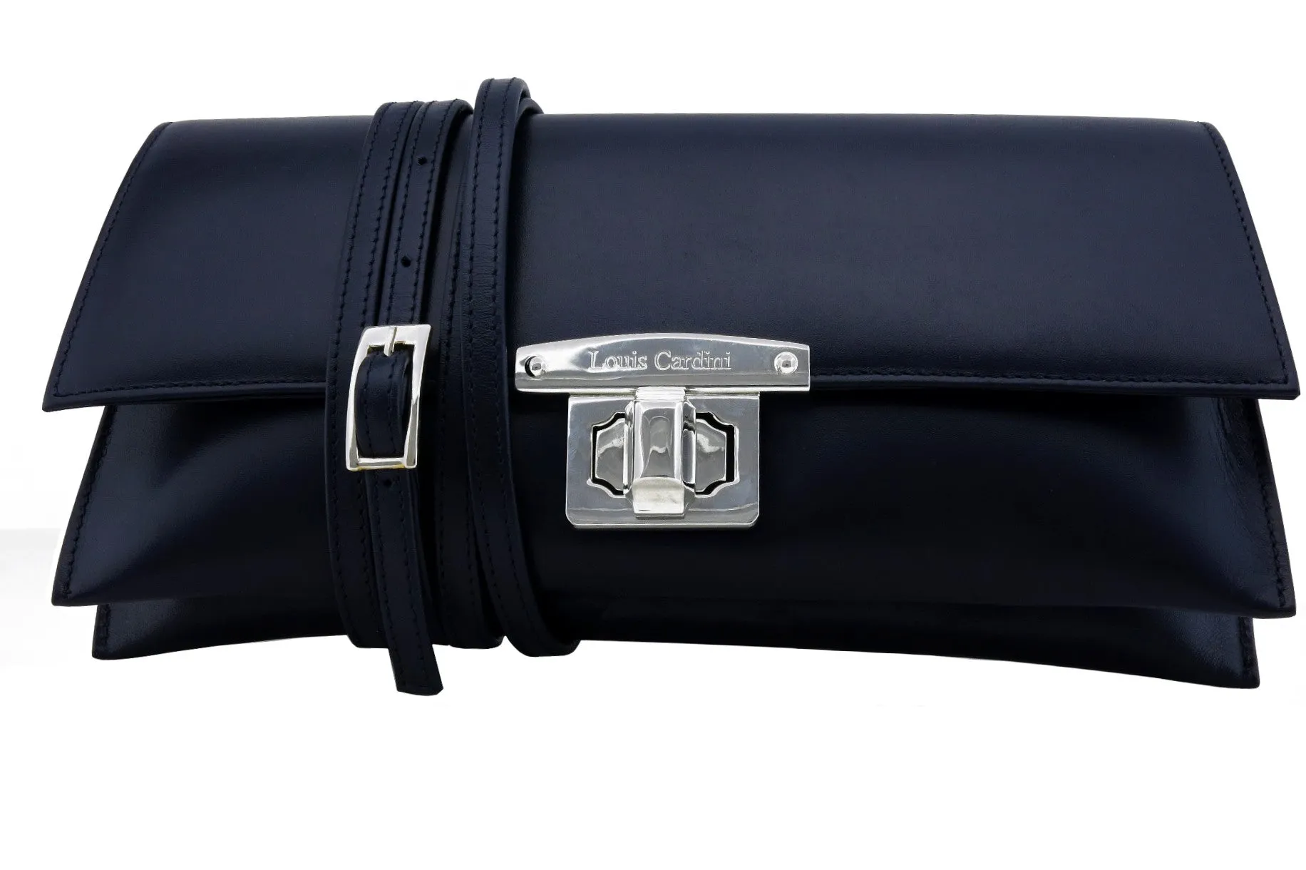 ROXANE- Clutch. (So classy, elegant, minimalist: « a must » Bi colour or Self)