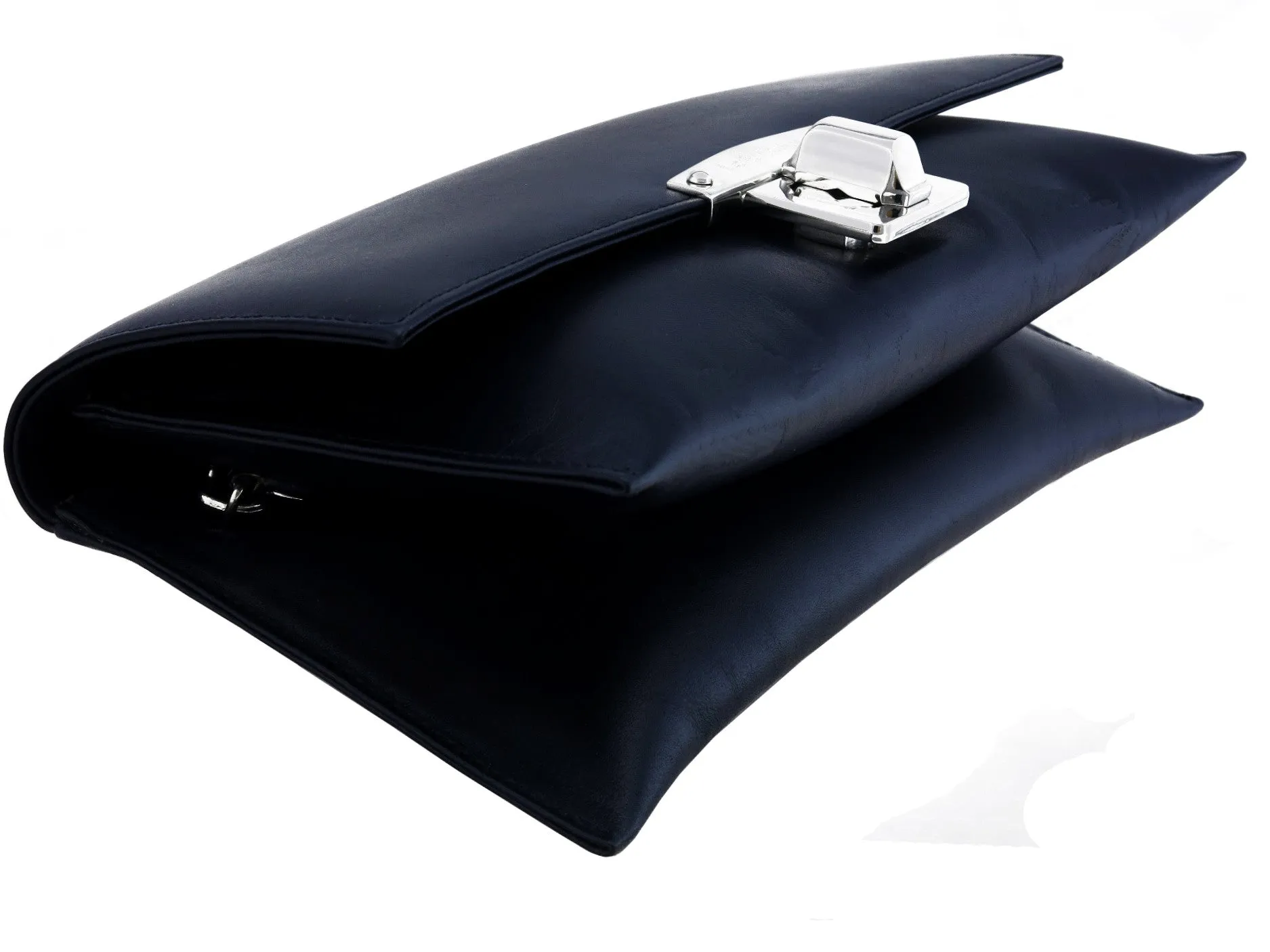 ROXANE- Clutch. (So classy, elegant, minimalist: « a must » Bi colour or Self)