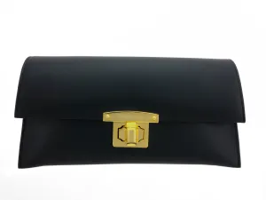 ROXANE- Clutch. (So classy, elegant, minimalist: « a must » Bi colour or Self)