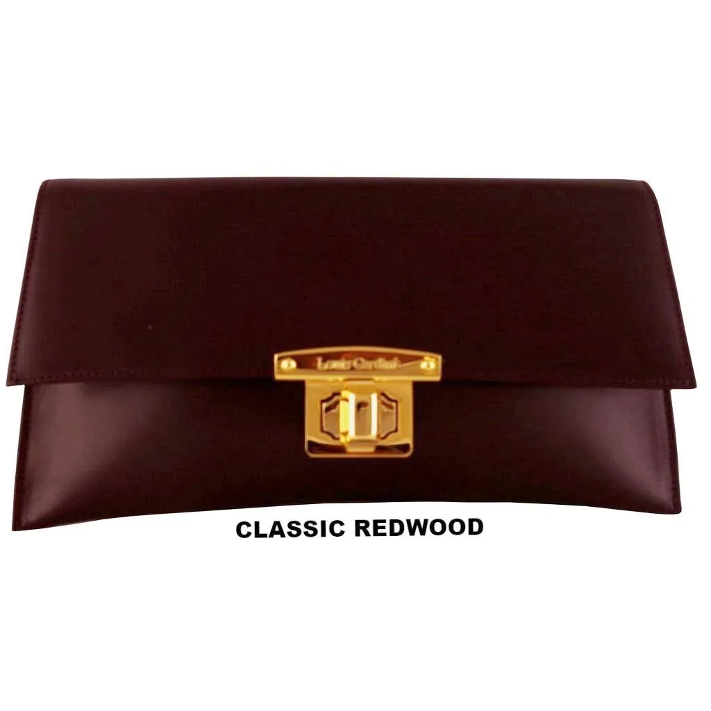 ROXANE- Clutch. (So classy, elegant, minimalist: « a must » Bi colour or Self)