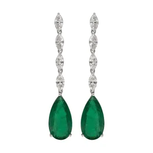Royal Emerald Statement Earrings