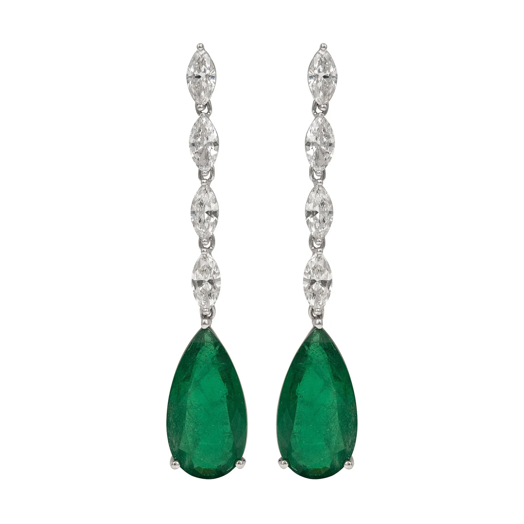 Royal Emerald Statement Earrings