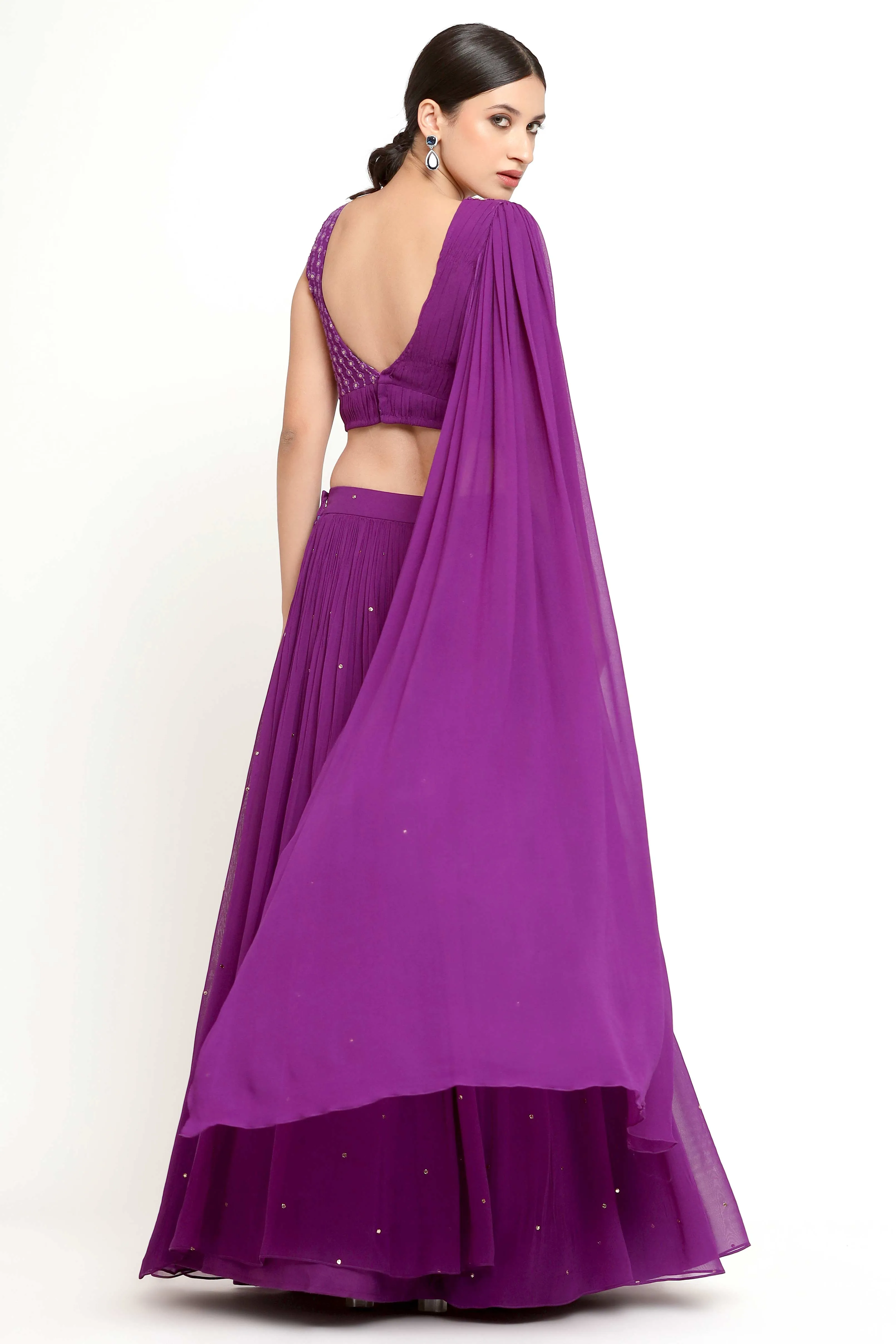 Sana Lehenga (Purple)