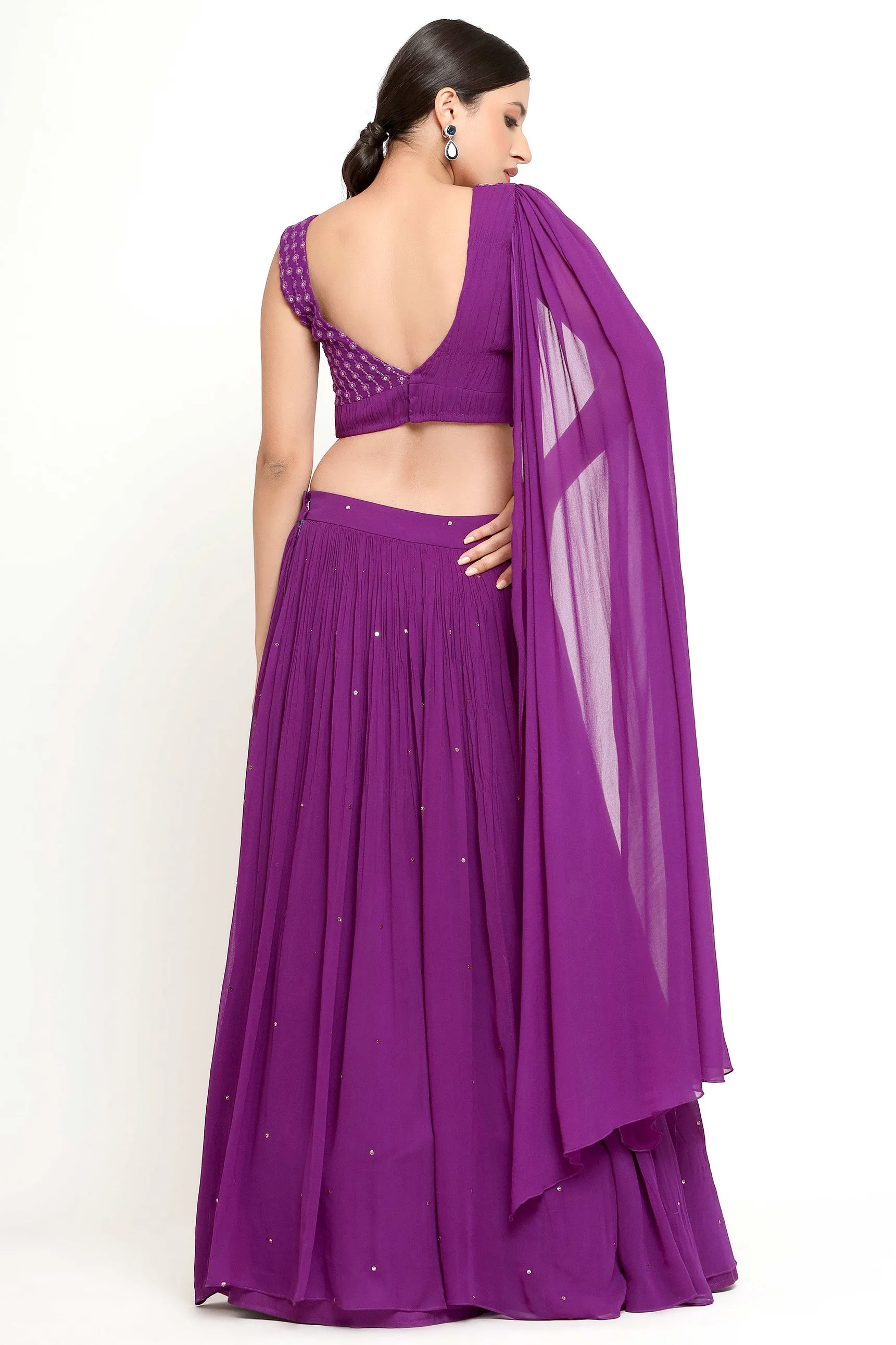 Sana Lehenga (Purple)