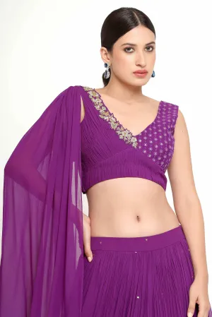 Sana Lehenga (Purple)