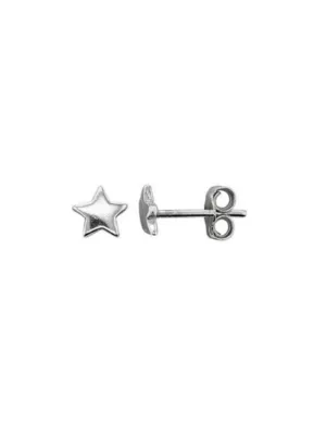 Silver Star Stud Earrings