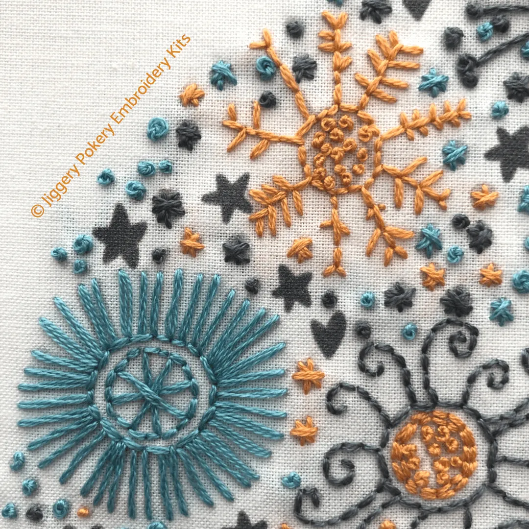 Simple Christmas embroidery kit