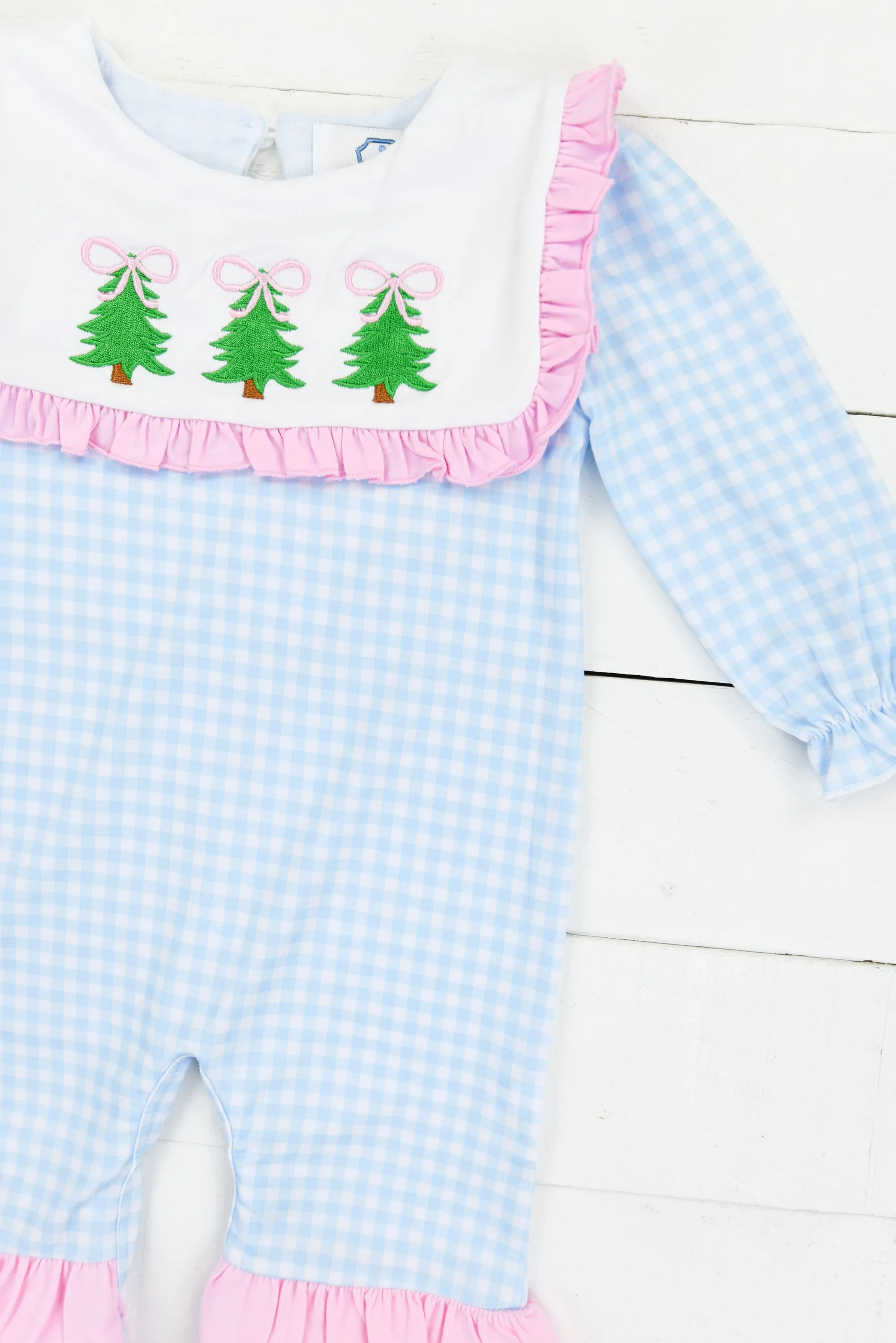 Simple Christmas Tree Girls Romper