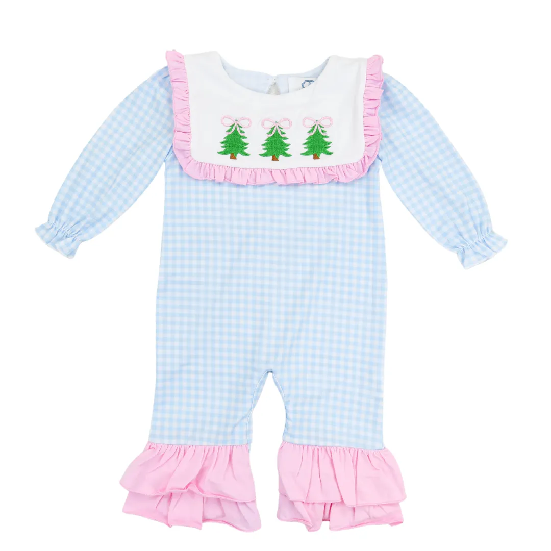 Simple Christmas Tree Girls Romper