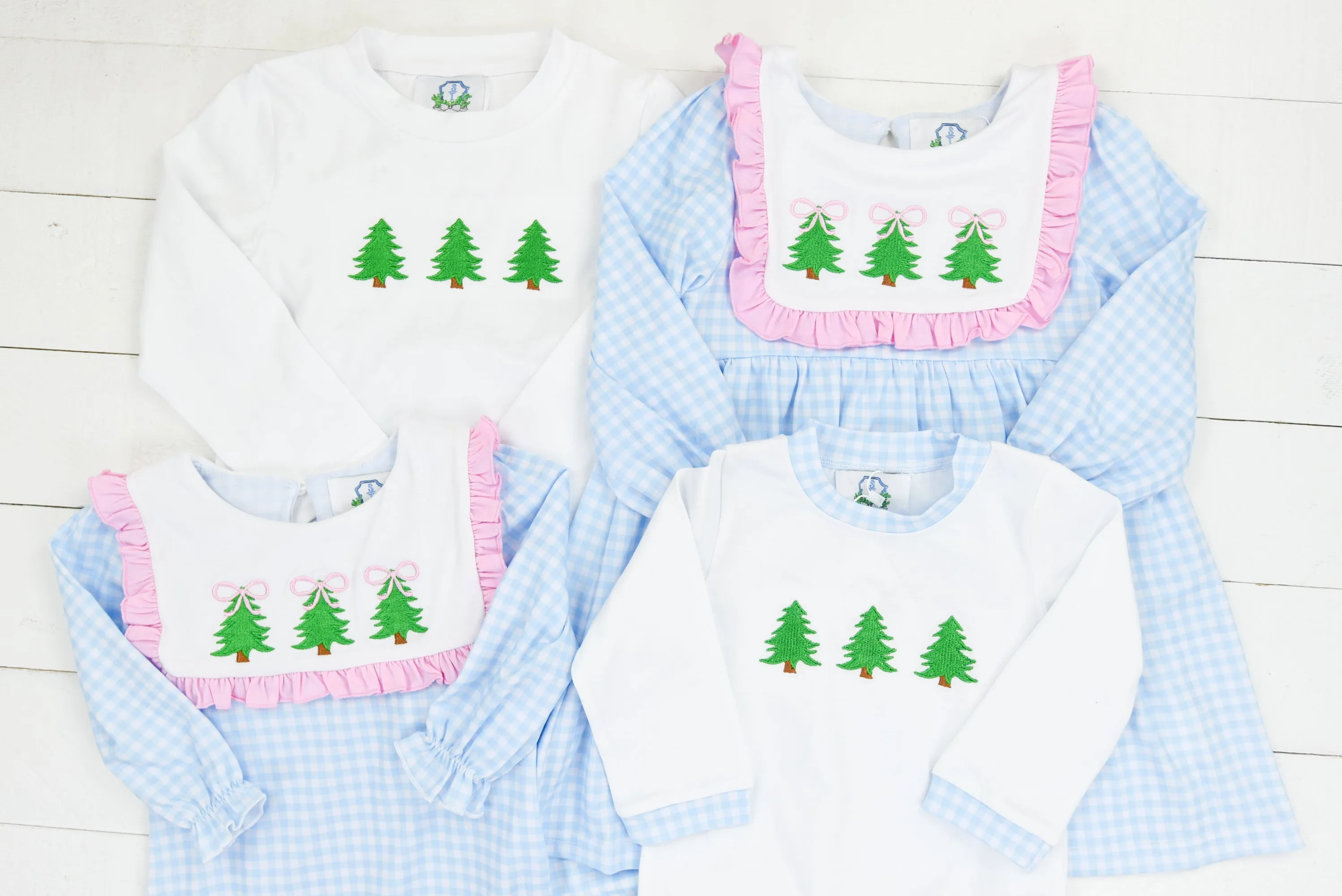 Simple Christmas Tree Girls Romper