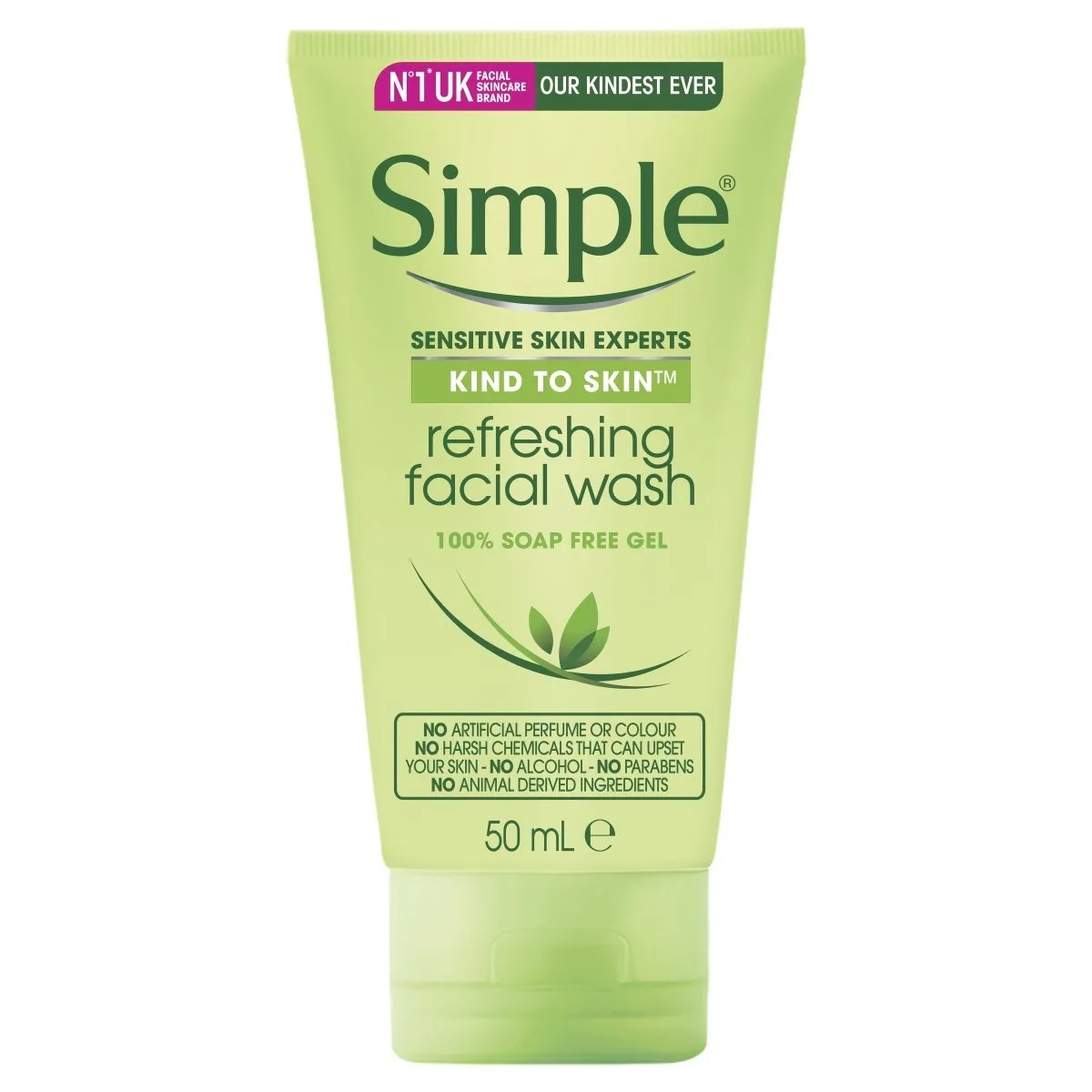 Simple Facial Wash Gel Refreshing 50mL