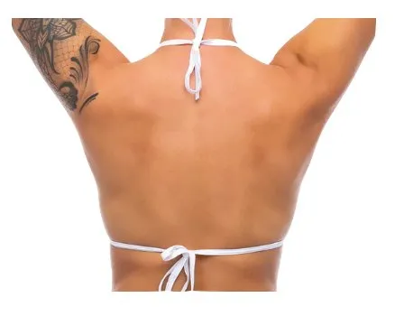 Skinny Triangle Top - White