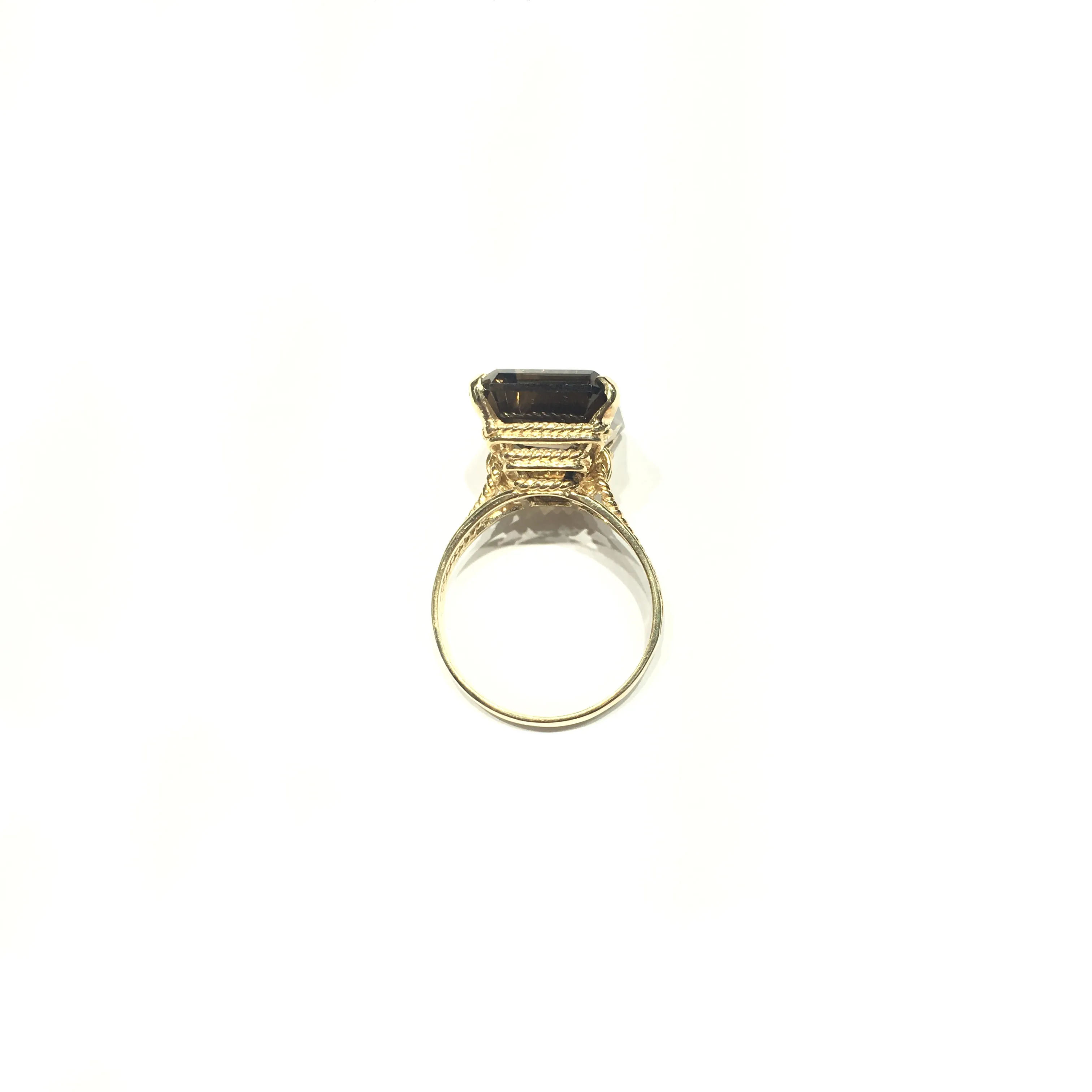 Smoky Topaz Statement Ring (14K)