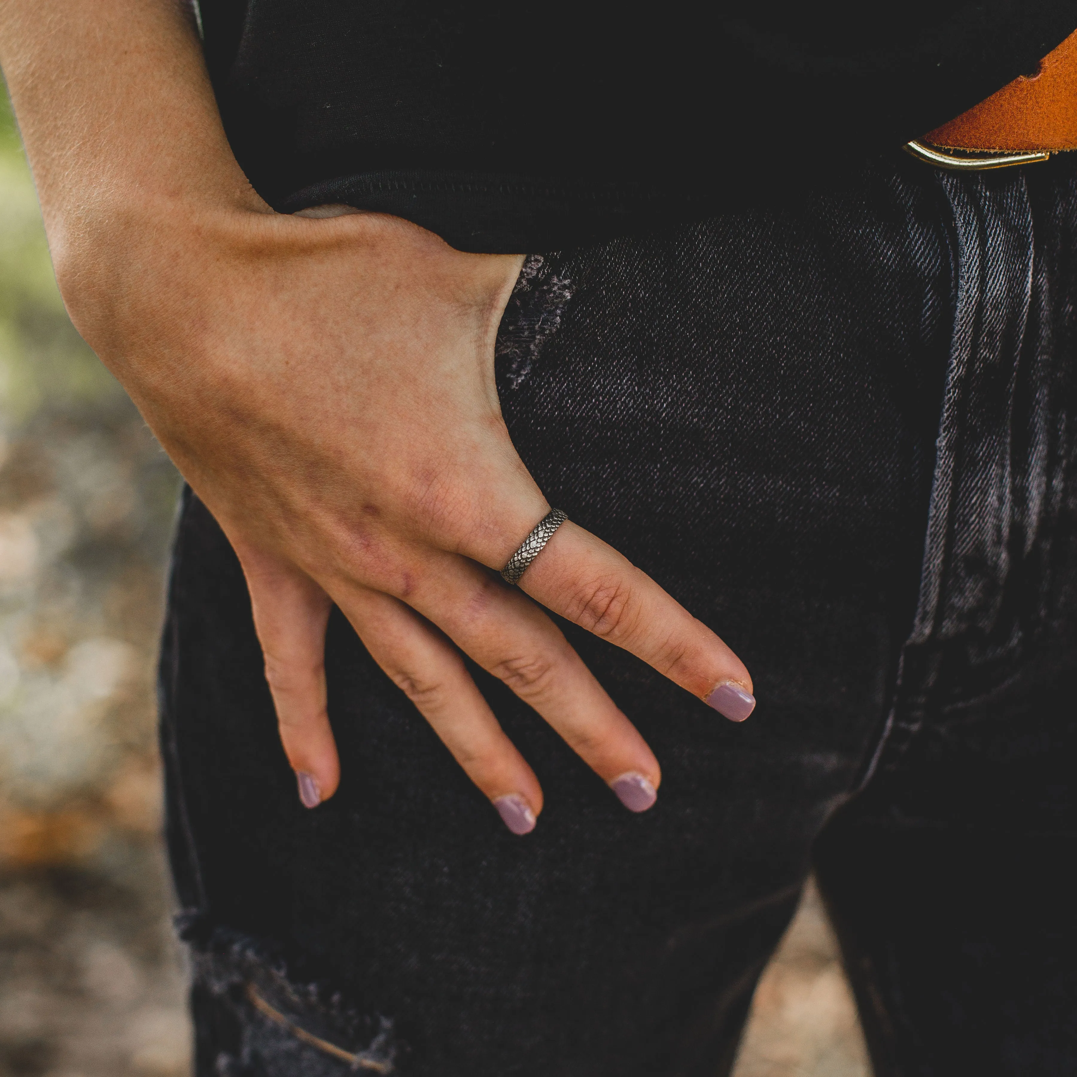 Snakeskin Stacking Ring // Made to Order