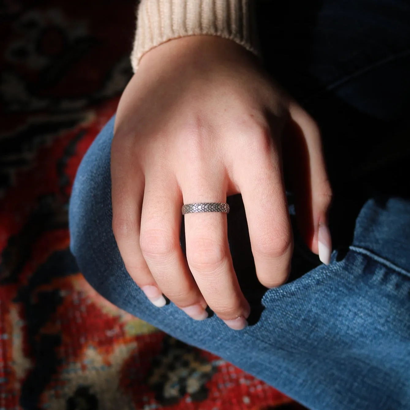 Snakeskin Stacking Ring // Made to Order