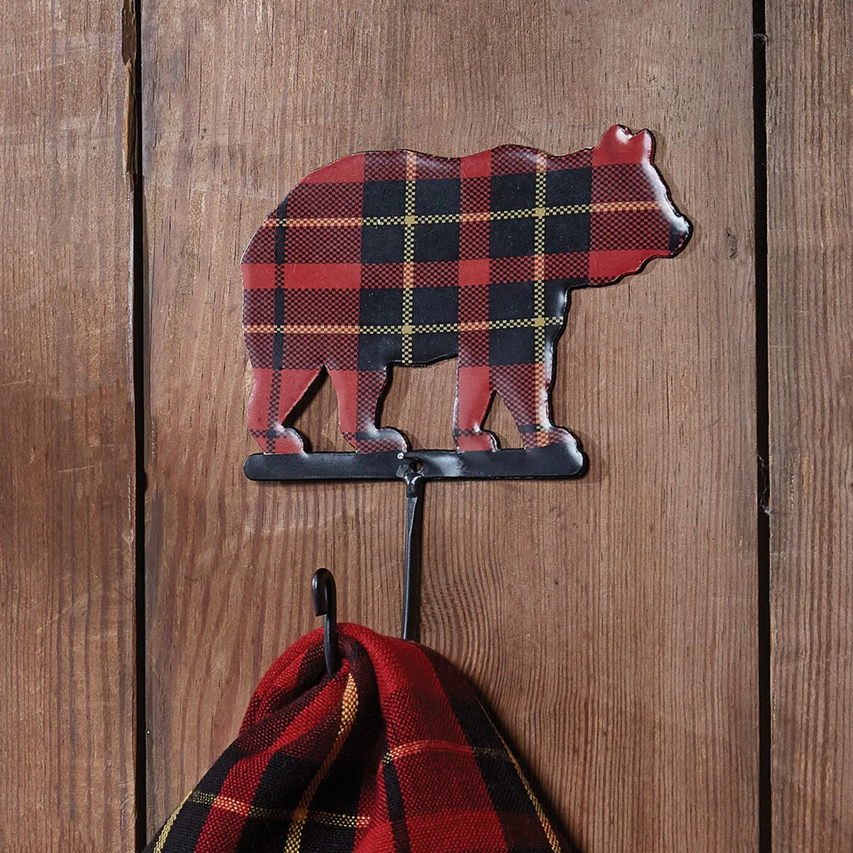 Sportsman Plaid Bear Single Hook