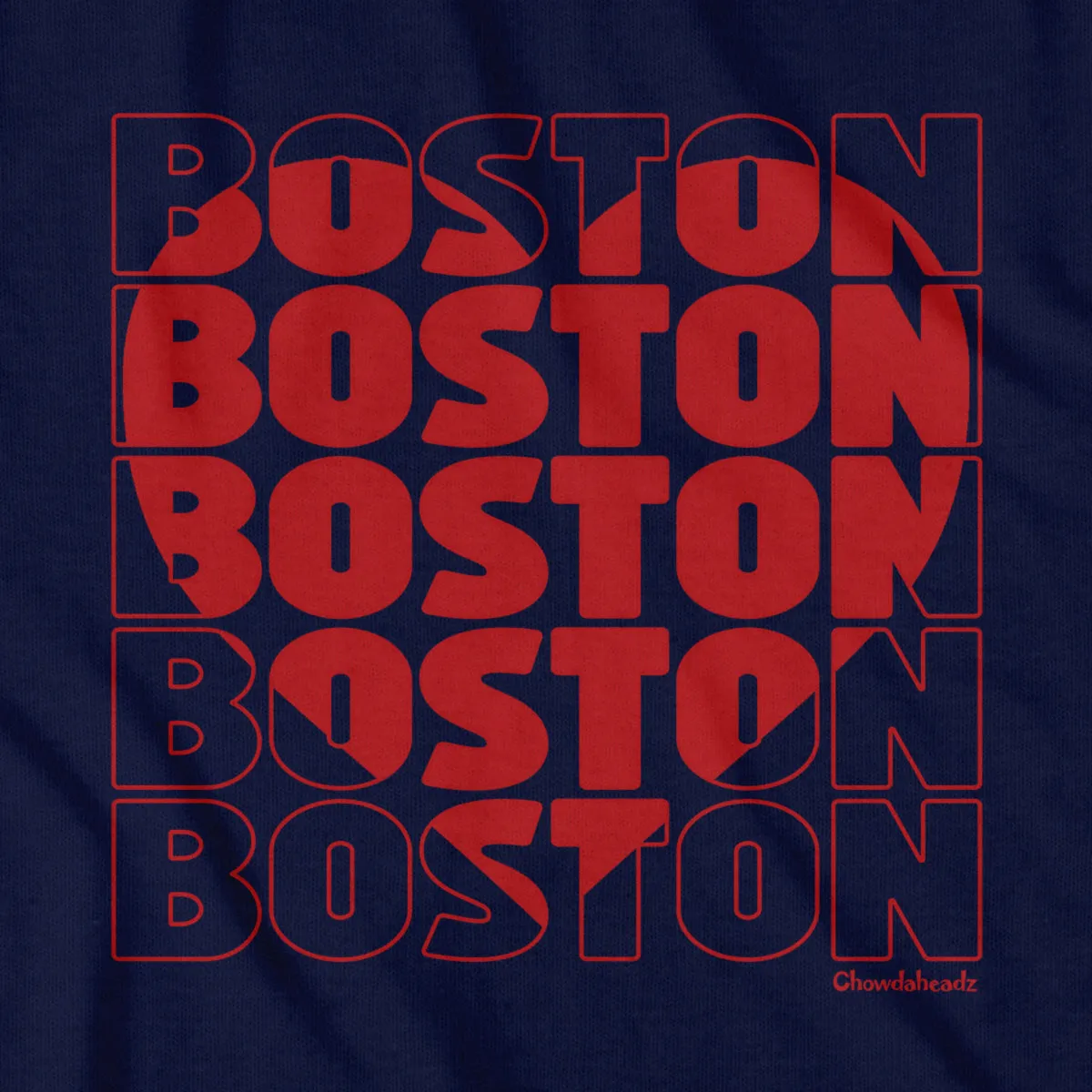 Stacked Boston Heart T-Shirt