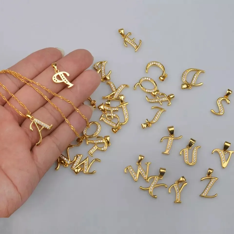 STAINLESS STEEL INITIAL NECKLACE(45cm)