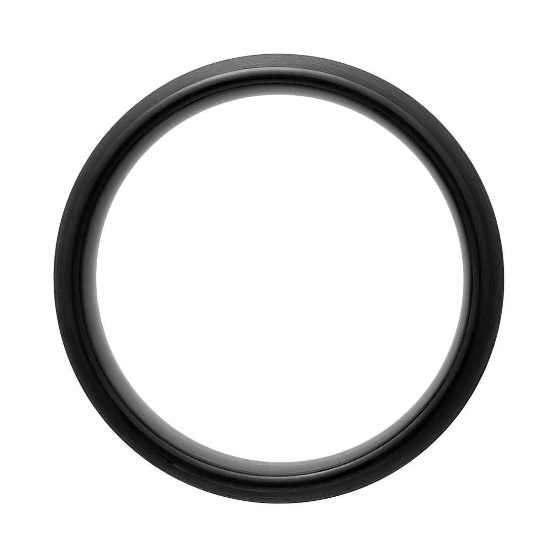Stanton Made for Men 8mm Black Tungsten Gold Plated Centre Ring