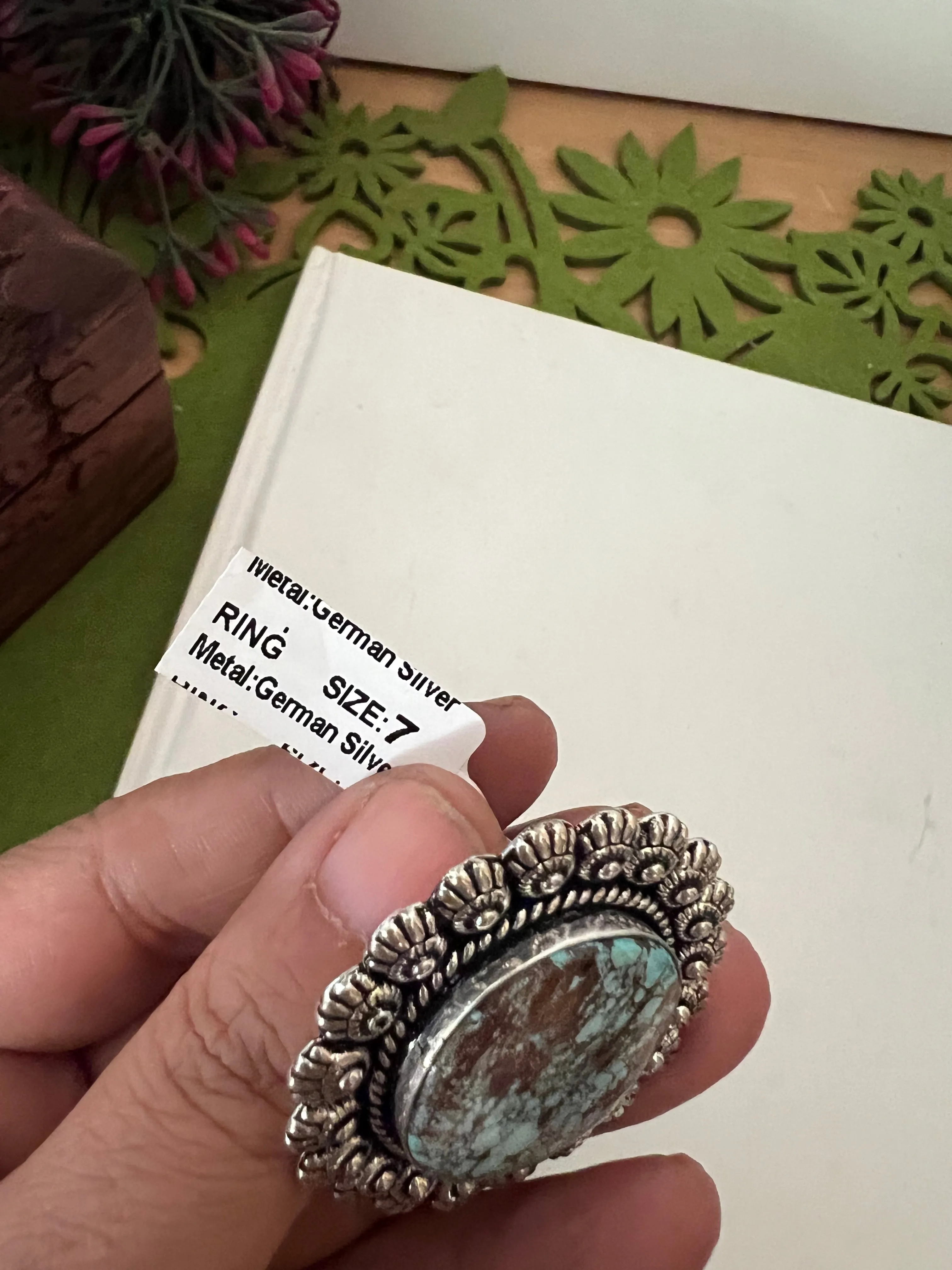 Statement Natural Gemstone Ring