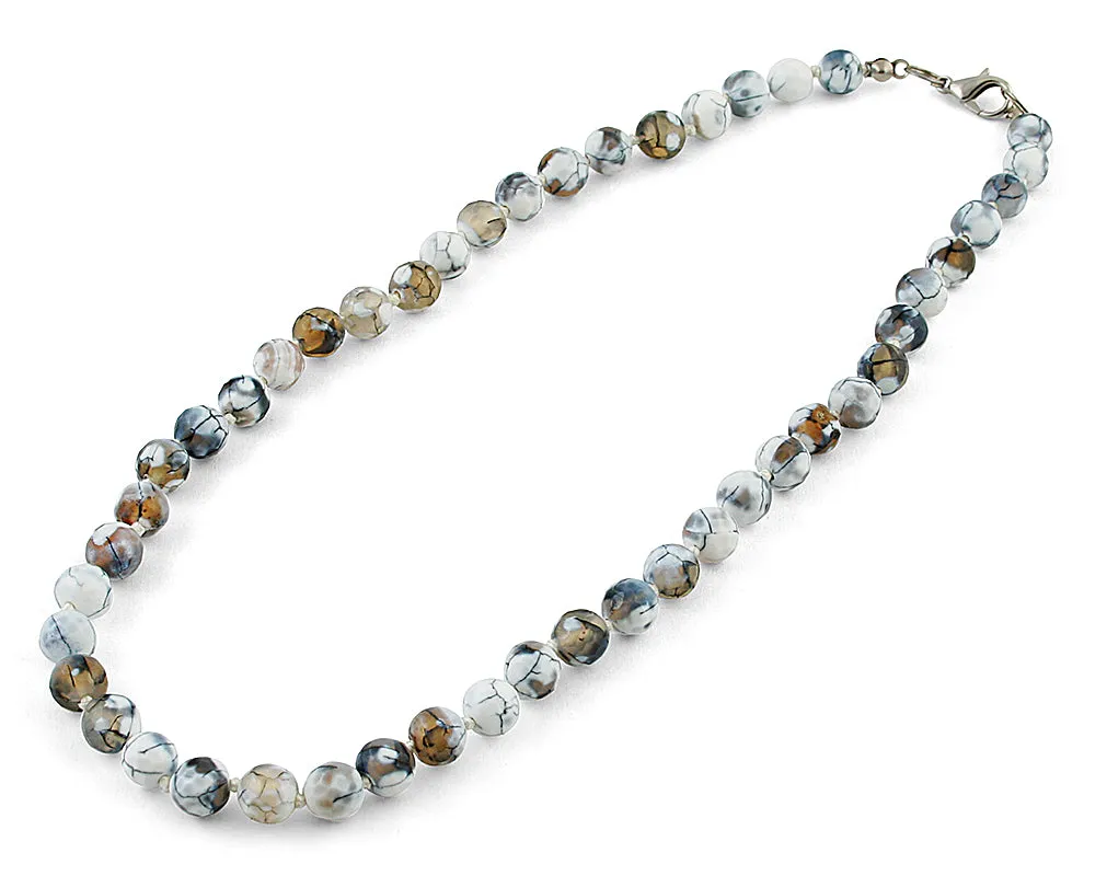 Stripe agate necklace