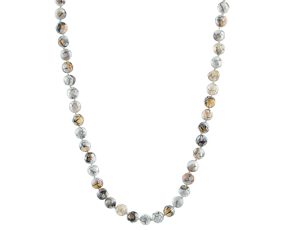 Stripe agate necklace